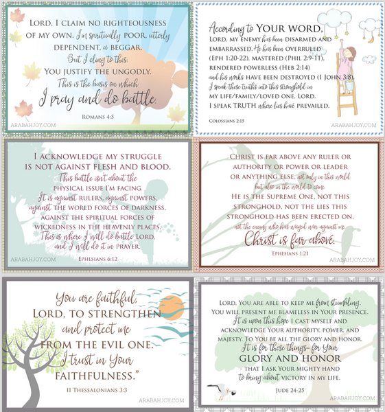 10 War Room Scripture Cards