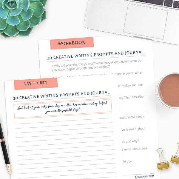 30 Creative Writing Prompts & Daily Journal