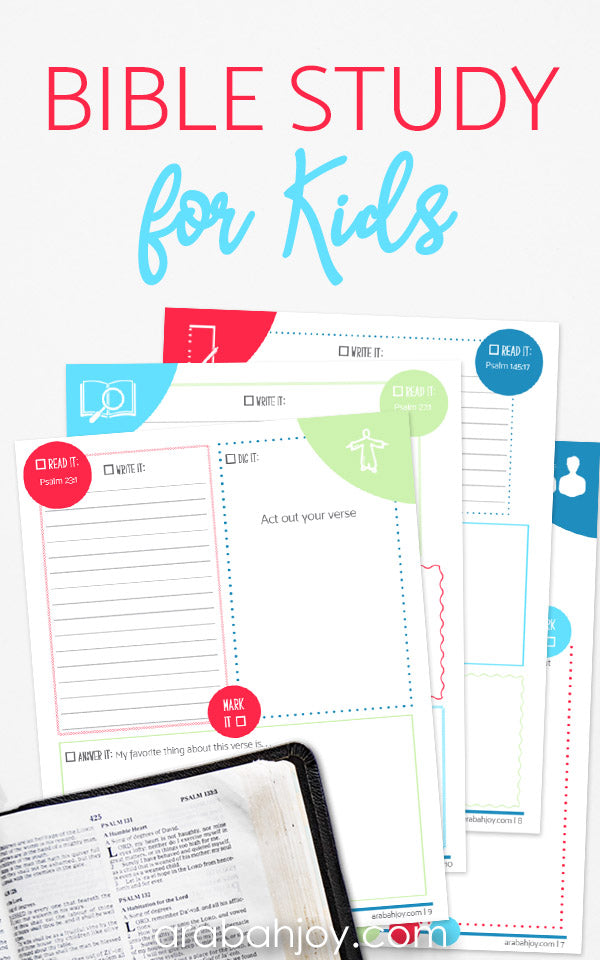 The LORD is Good: A 30-Day Bible Study for Kids {34-Page Printable Bible Study Journal}