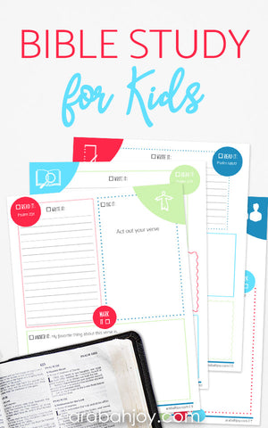 The LORD is Good: A 30-Day Bible Study for Kids {34-Page Printable Bible Study Journal}