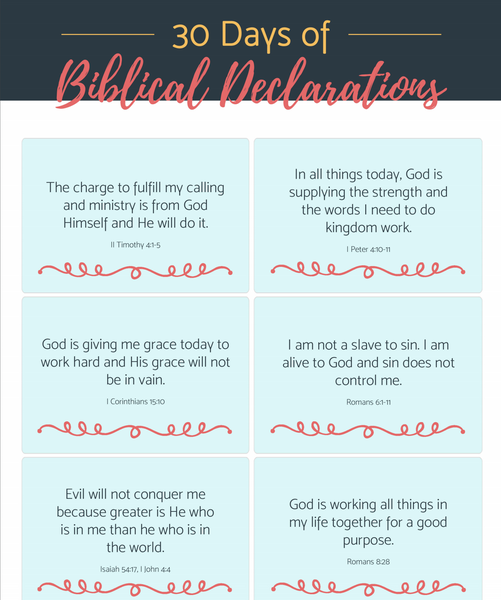 30 Biblical Declarations