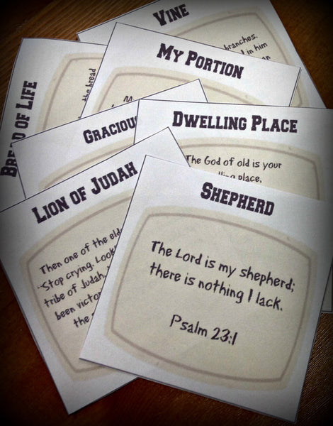 Names and Attributes of God Printable Cards