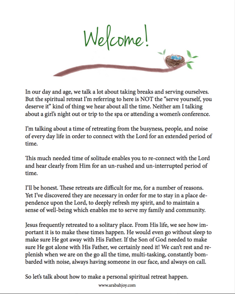DIY Personal Spiritual Retreat Kit {21 pages}