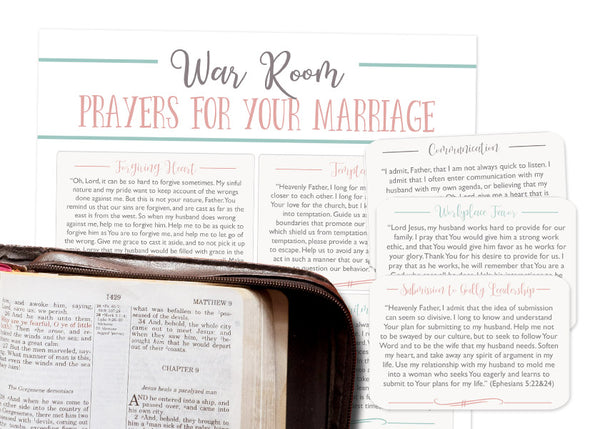 Prayer Card Pack: 10 Powerful Scriptures to Pray Over Your Marriage