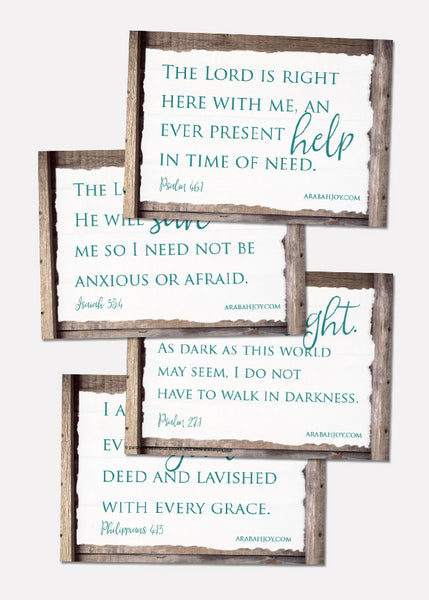 10 Daily Scripture Affirmations for Every Christian Woman- Card Set