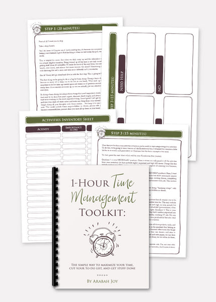 1-Hour Time Management Toolkit {11 pages}