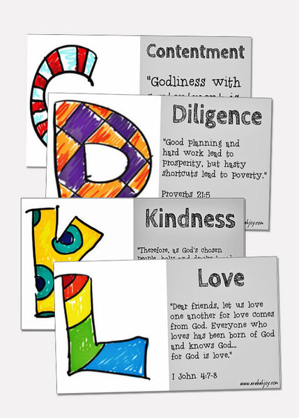 A to Z Scripture Prayer Cards to Pray for Your Kids