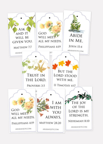 Scripture Tea Tags Printable Arabah Joy Blog