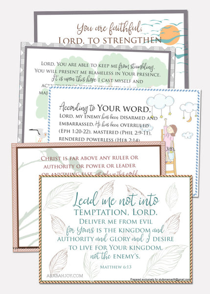 10 War Room Scripture Cards
