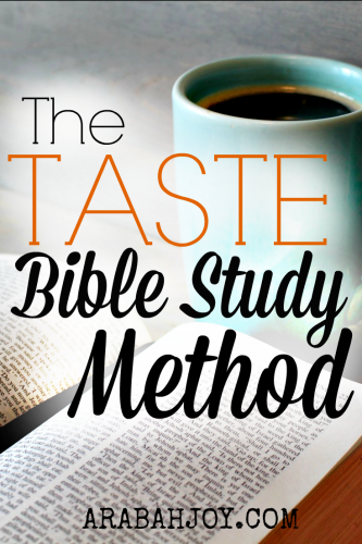 The TASTE Bible Study Method