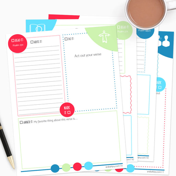 The LORD is Good: A 30-Day Bible Study for Kids {34-Page Printable Bible Study Journal}