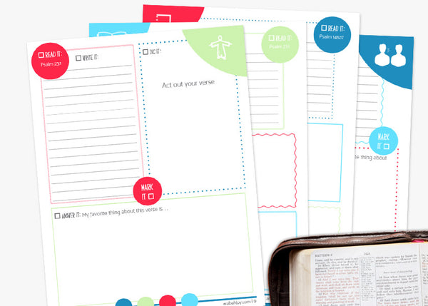 The LORD is Good: A 30-Day Bible Study for Kids {34-Page Printable Bible Study Journal}