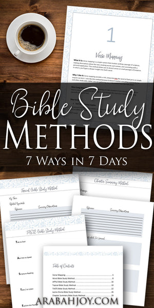 Bible Study Methods: 7 Ways in 7 Days Course (7 VIDEO Tutorials + 34 page PDF)