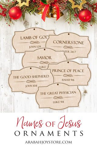 Names of Jesus Printable Christmas Ornaments
