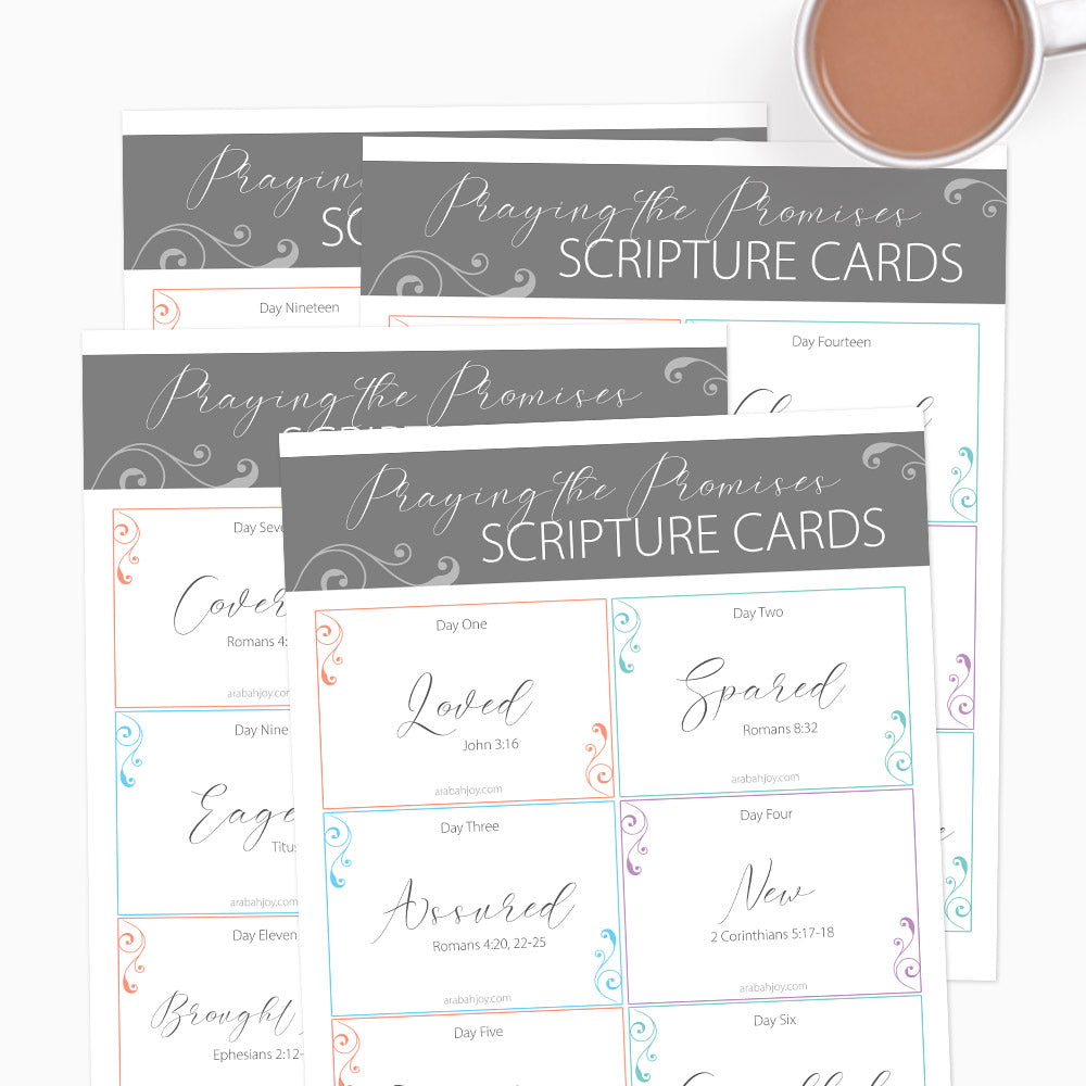 Praying the Promises of the Cross Scripture Prayer Cards