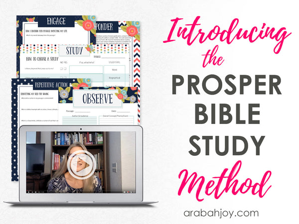 The PROSPER Bible Study Method Toolkit {Workbook PLUS Video Tutorials}