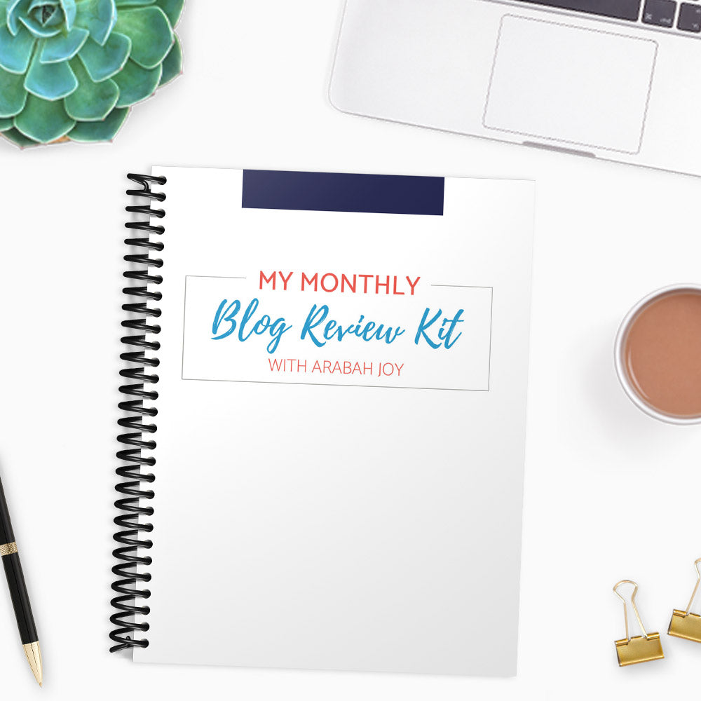 Monthly Blog Review Template {7 pages}
